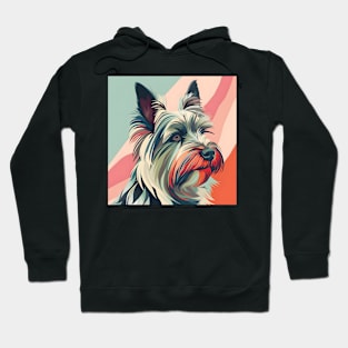 Skye Terrier in 80's Hoodie